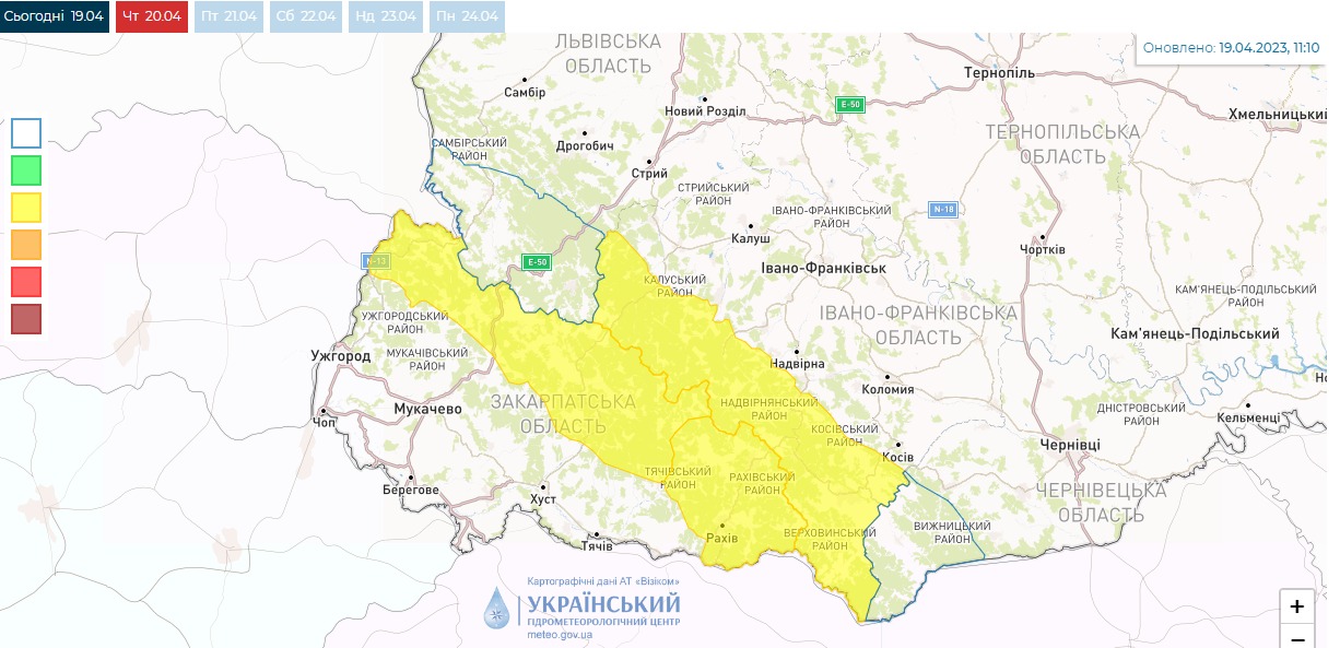 У Карпатах — значна сніголавинна небезпека. Туристам рекомендують утриматися від походів у високогір'я