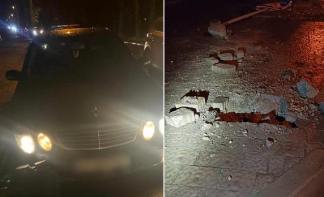 Патрульні затримали нетверезого водія, який скоїв ДТП на вулиці Чорновола У Франківську