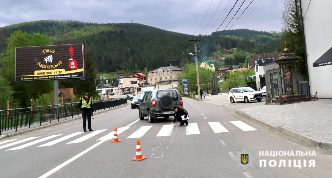 На Прикарпатті у автопригодах за минулу добу травмувались четверо пішоходів, серед них двоє дітей