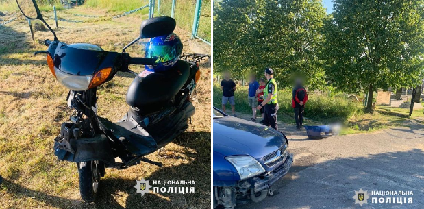 Богородчанські поліцейські розслідують обставини ДТП за участі легковика та скутера
