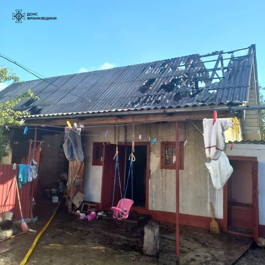 Рятувальники ліквідували пожежу господарської будівлі в Надвірнянській ТГ