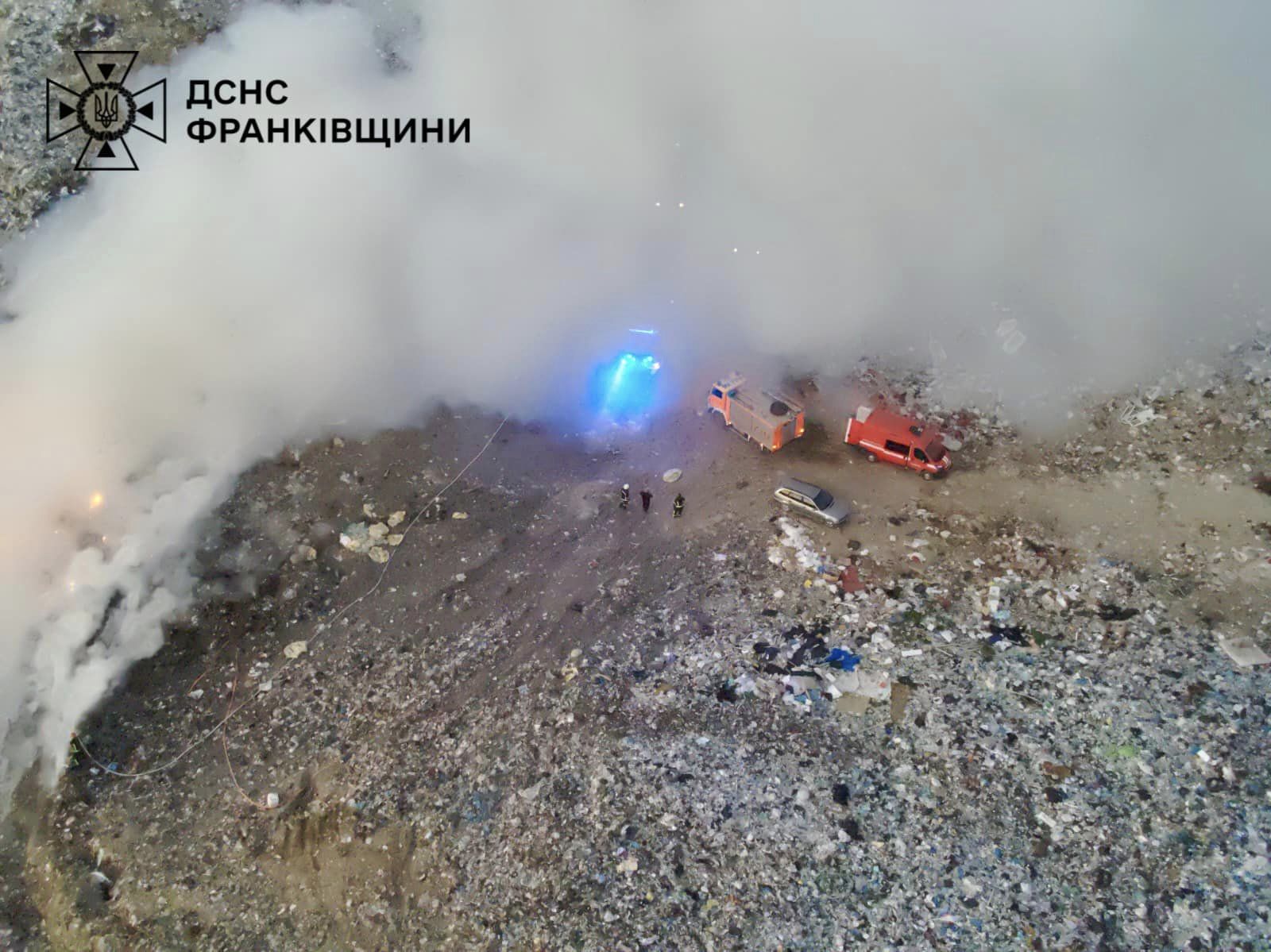 Рятувальники ліквідували  пожежу сміття на полігоні твердих відходів у Ямницькій ТГ