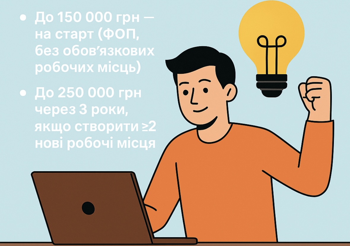 Молодь 18–25 років може відкрити бізнес за держгрант: старт програми «Власна справа»